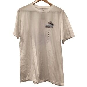 Volcom‎ Men's T-Shirt Surfer California White Blue Spring Break - Large NWT